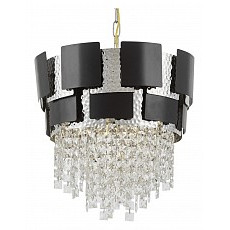 Подвесная люстра lumina deco kruvia ldp 7045-400 bk-chr